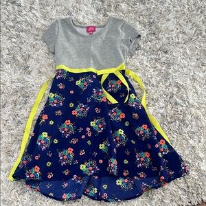 Jona Michelle Gray and Blue Casual Sundress